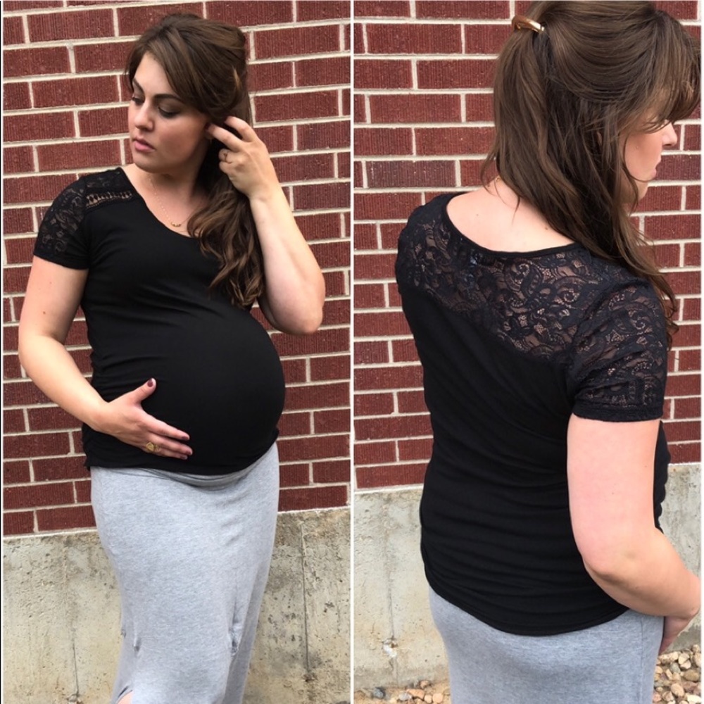 Ambiance Maternity Black Shirt